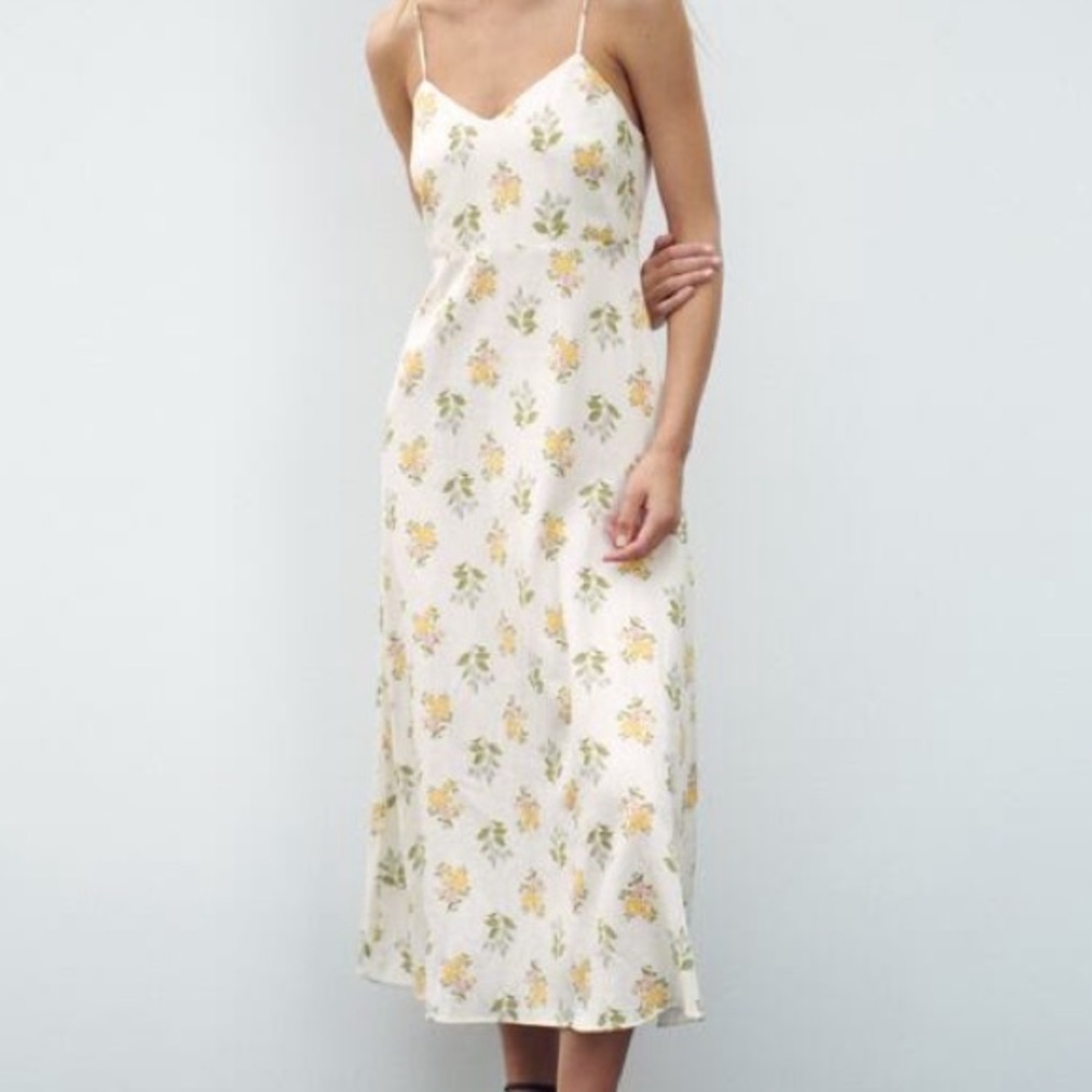 Zara Printed Midi Dress